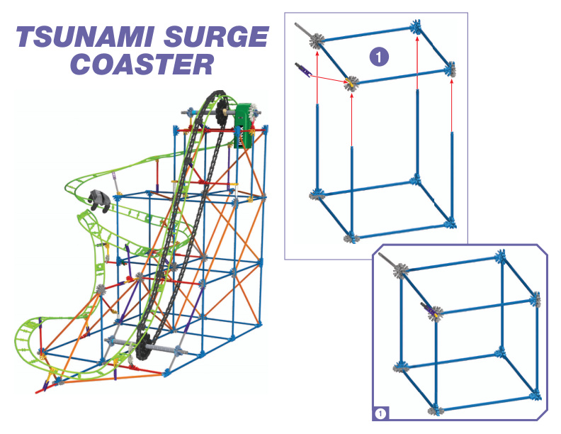 Typhoon Frenzy Roller Coaster Alt Tsunami Surge Coaster 51438